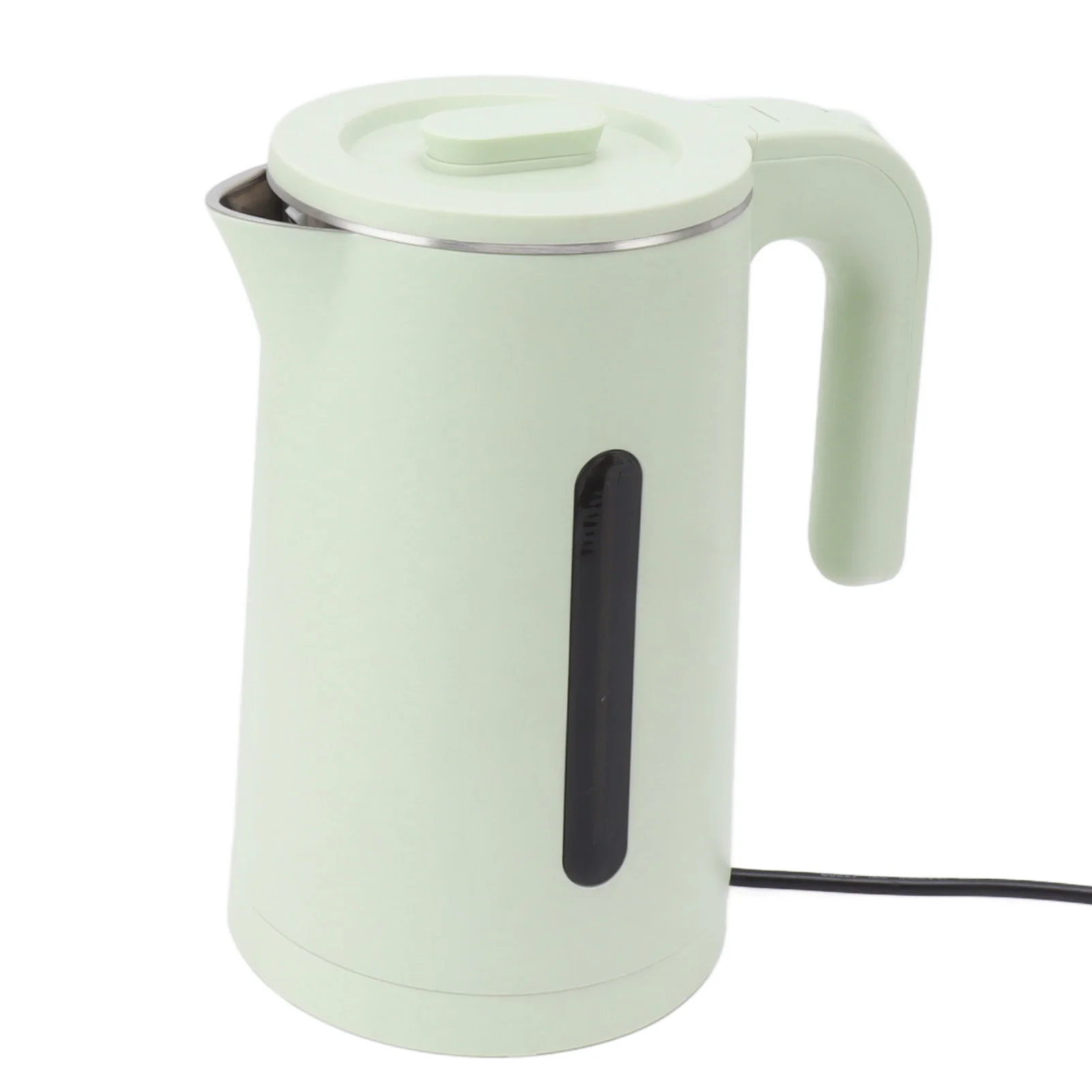 Ketel listrik logam colokan UK 220V 2L hijau penutup otomatis 2000W mendidih kering ketel listrik baja tahan karat untuk