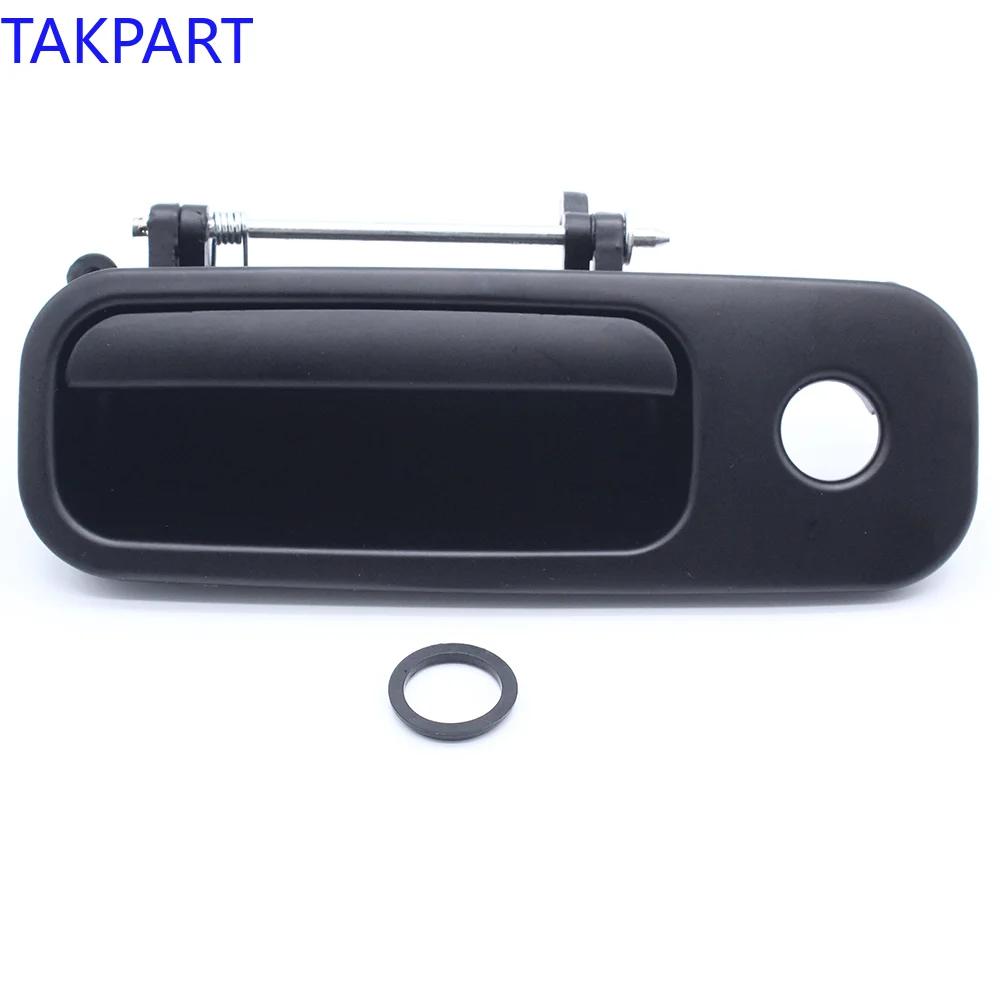 TAKPART-manija de puerta trasera Exterior para VW, portón trasero de 1 piezas, color negro, para VW GOLF 4 T5 Caddy Golf Polo Lupo 1J6827565B