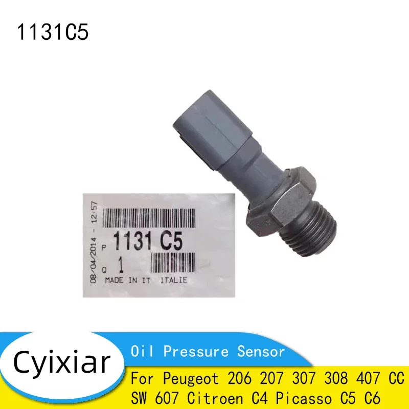 Suitable for Peugeot 206 207 307 308 407 CC SW 607 Citroen C4 Picasso C5 C6 Oil Pressure Sensor OEM: 1131C5 Oil Plug Oil Sensor