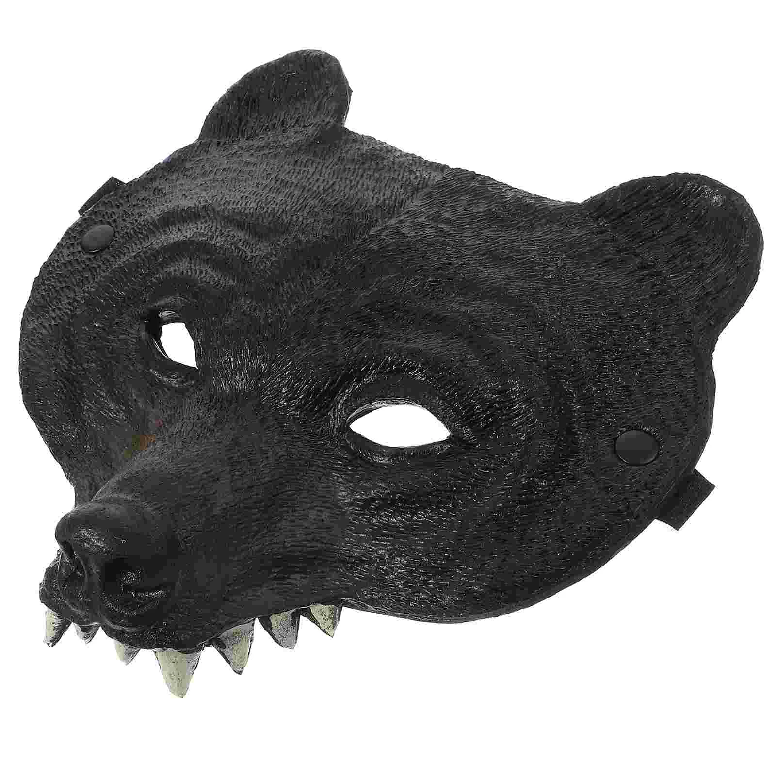 Costumes Black Bear Mask Face for Men Masquerade Masks Aldult Bulk Man Halloween