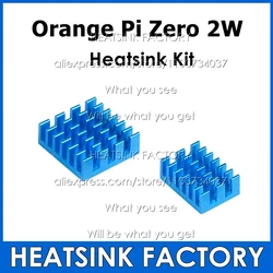 Fabryczne 4-20 sztuk/partia DIY wszystkie aluminiowe zestawy radiatorów z termiczną taśmą grzewczą stosuje się do pomarańczowego Pi Zero 2W