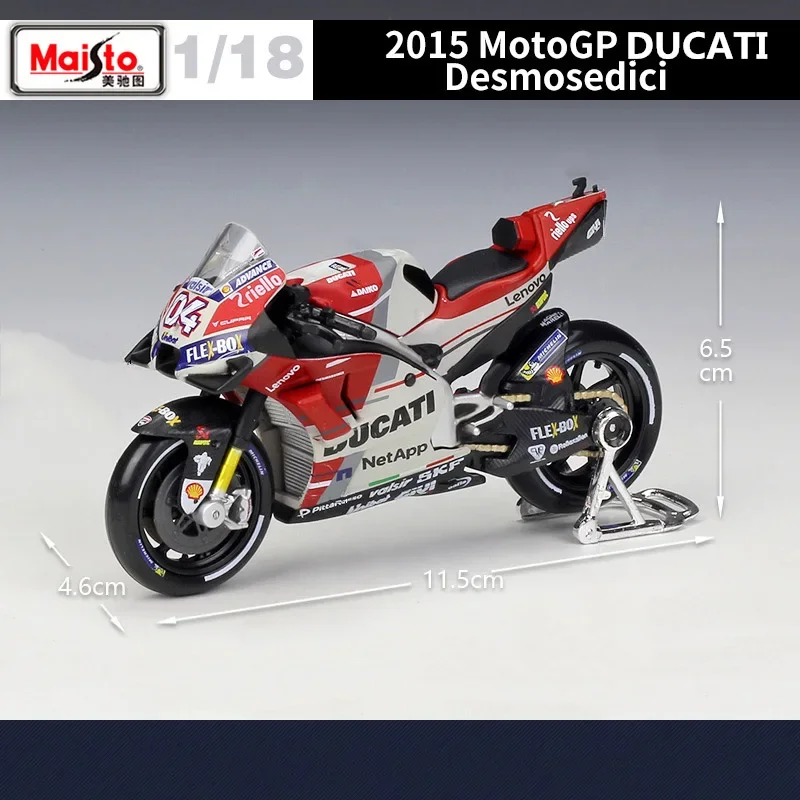 Maisto 1:18 2018 DUCATI Desmosedici Team #04 Alloy Racing Motorcycle Model Diecast Metal Toy Racing Motorcycle Model Kids Gifts