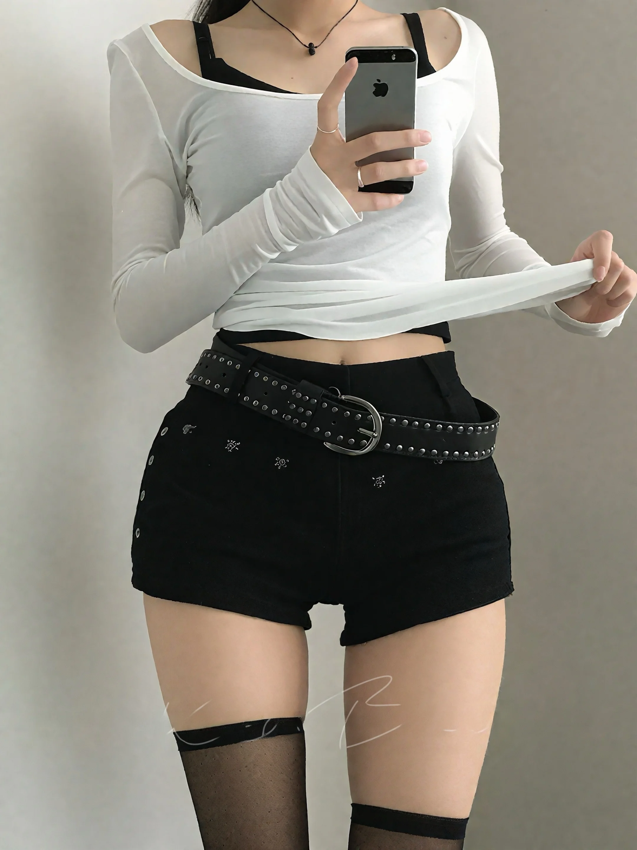 

Bla Rivet Butt Pad mid Low Waist Skinny Jeans orts Women's Slimming Hot Pants Cotton Elastic Denim Fabric Winter Season