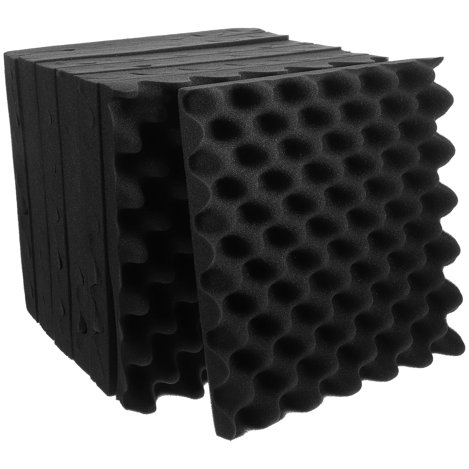 Paneles de espuma de aislamiento acústico autoadhesivos para pared, techo, suelo, insonorización, reducción de ruido, 12 Uds.