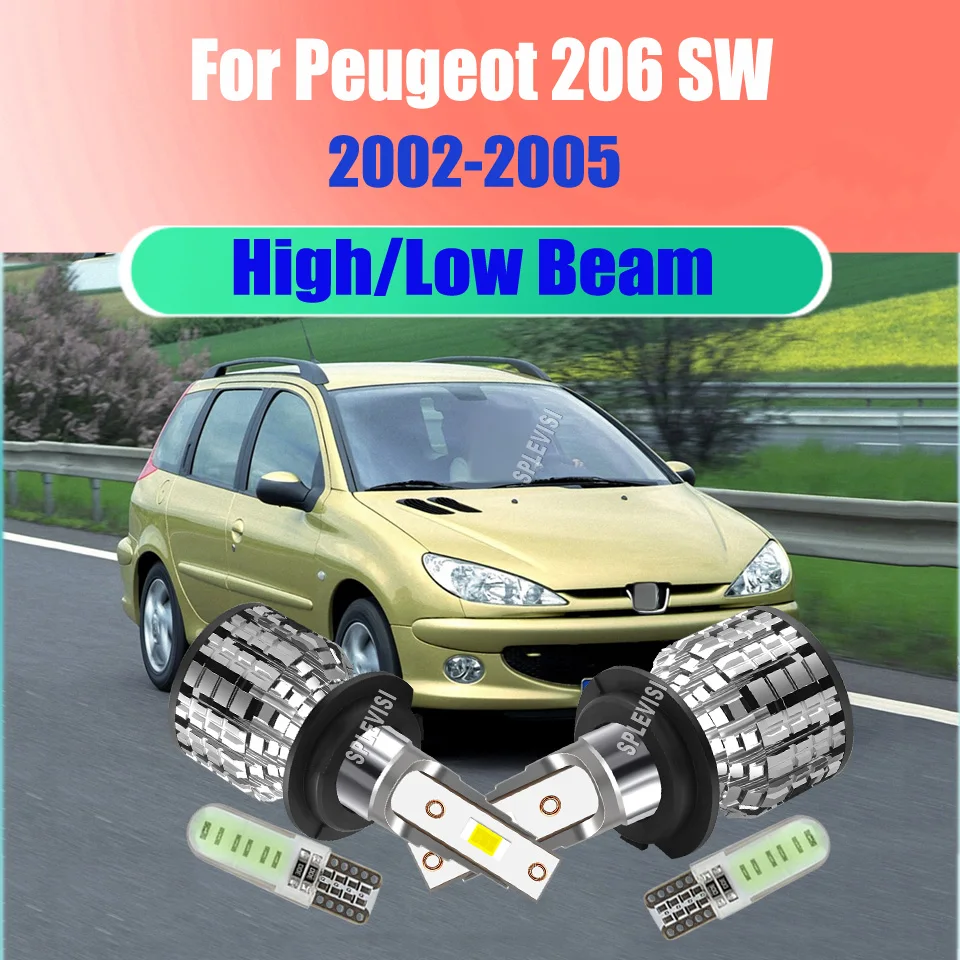 

LED 12v H7 Headlight Bulbs - SPLEVISI offer a brilliantly illuminated road ahead For Peugeot 206 SW 2002 2003 2004 2005