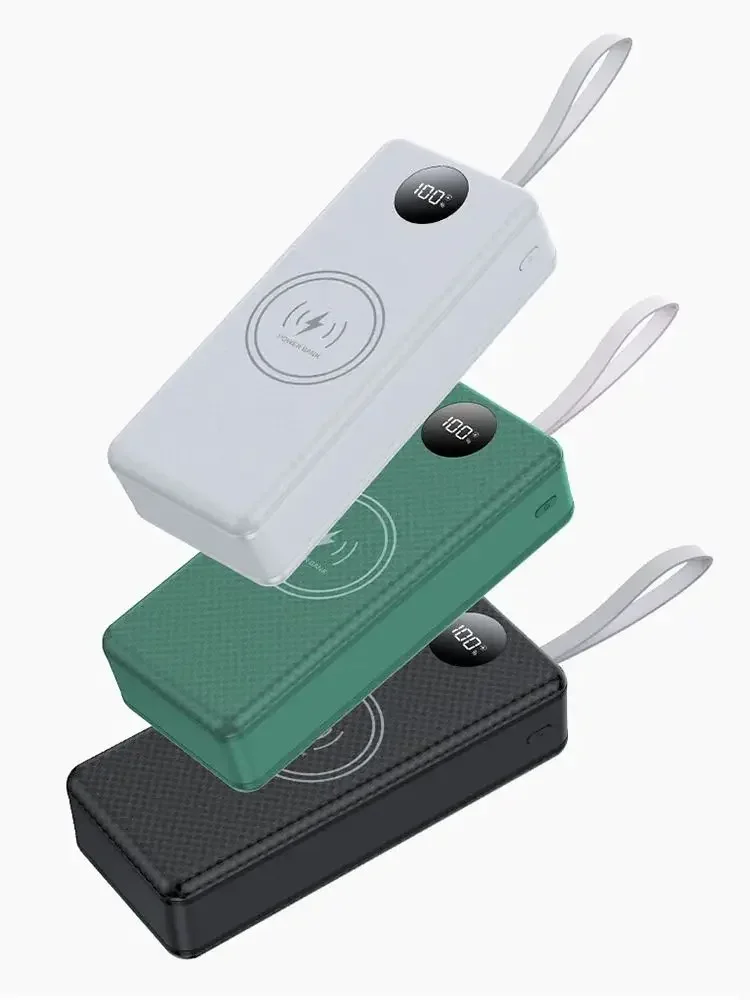 Obudowa powerbanku na 16 baterii 18650, DIY, podwójne USB typu C, ładowanie bezprzewodowe 10W 22.5W 15W, bateria nie jest dołączona, do telefonu. — zdjęcie produktu 7