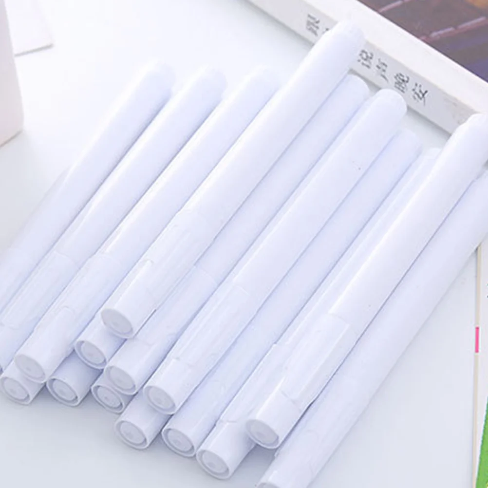 

20Pcs White Liquid Chalk Markers Eco Friendly Erasable Chalkboard Pens for Artistic Creations Creative Chalk Markers