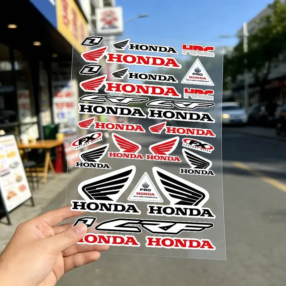 FOR HONDA Fashion Universal Scratch Resist Reflective Waterproof Stickers For Auto Motorcycle Helmet Mug Refrigerator