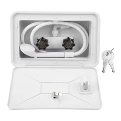 RV Exterior Shower Box Kit Outdoor Washing Kit With Lock For Boat Yacht Camper Motorhome