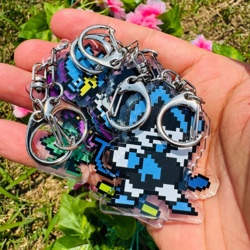 Game Deltarune Kris Susie Ralsei Cosplay Anime Accessories Badge Keychain Game Key Chain Pendant Cartoon Gifts