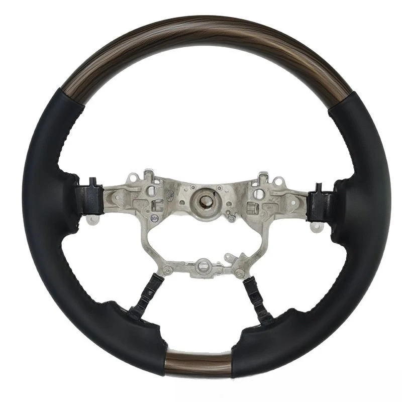 Suitable for 16-20 Toyota Rand Cool Luze Land Cruiser LC200 mahogany steering wheel bare wheel upgrade and modification parts