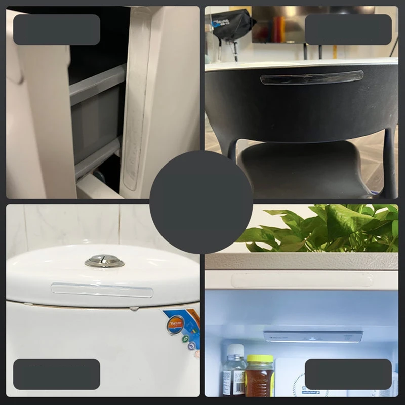 50 قطعة سلس الحديثة المضادة للتصادم ملصق مقبض باب السيارة حامي ملصقات بولي كلوريد الفينيل الوفير شرائط المهنية للسيارات