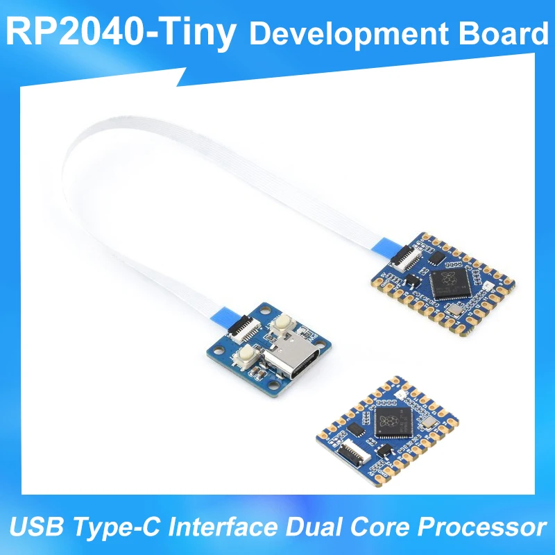 

RP2040-Tiny For Raspberry Pi Pico Development Board Dual Core Processor USB Port Adapter Board Optional