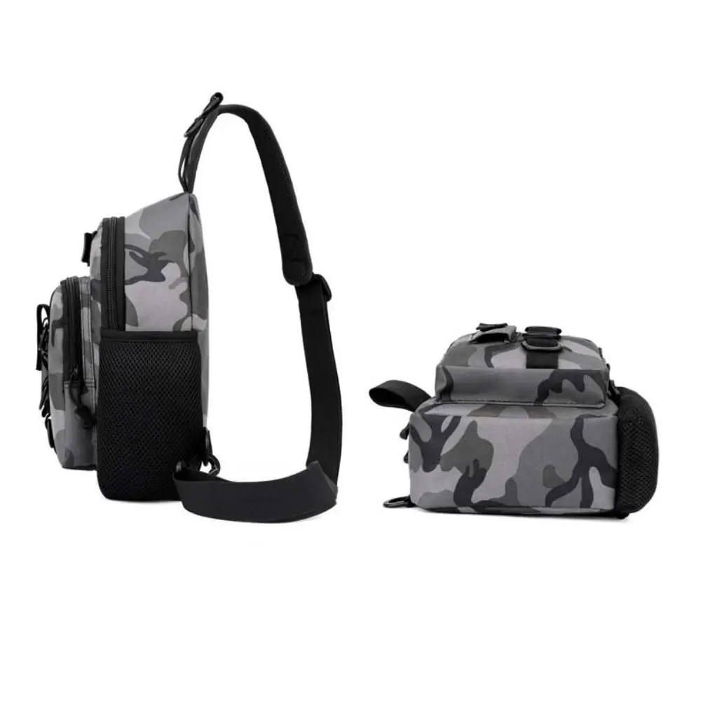 أصحاب قضيب الصيد حقيبة صدر للرجال الطعم تخزين Crossbody إغراء أكياس الصيد الخصر حقيبة حزمة مراوح صيد السمك حزمة الرياضة في الهواء الطلق