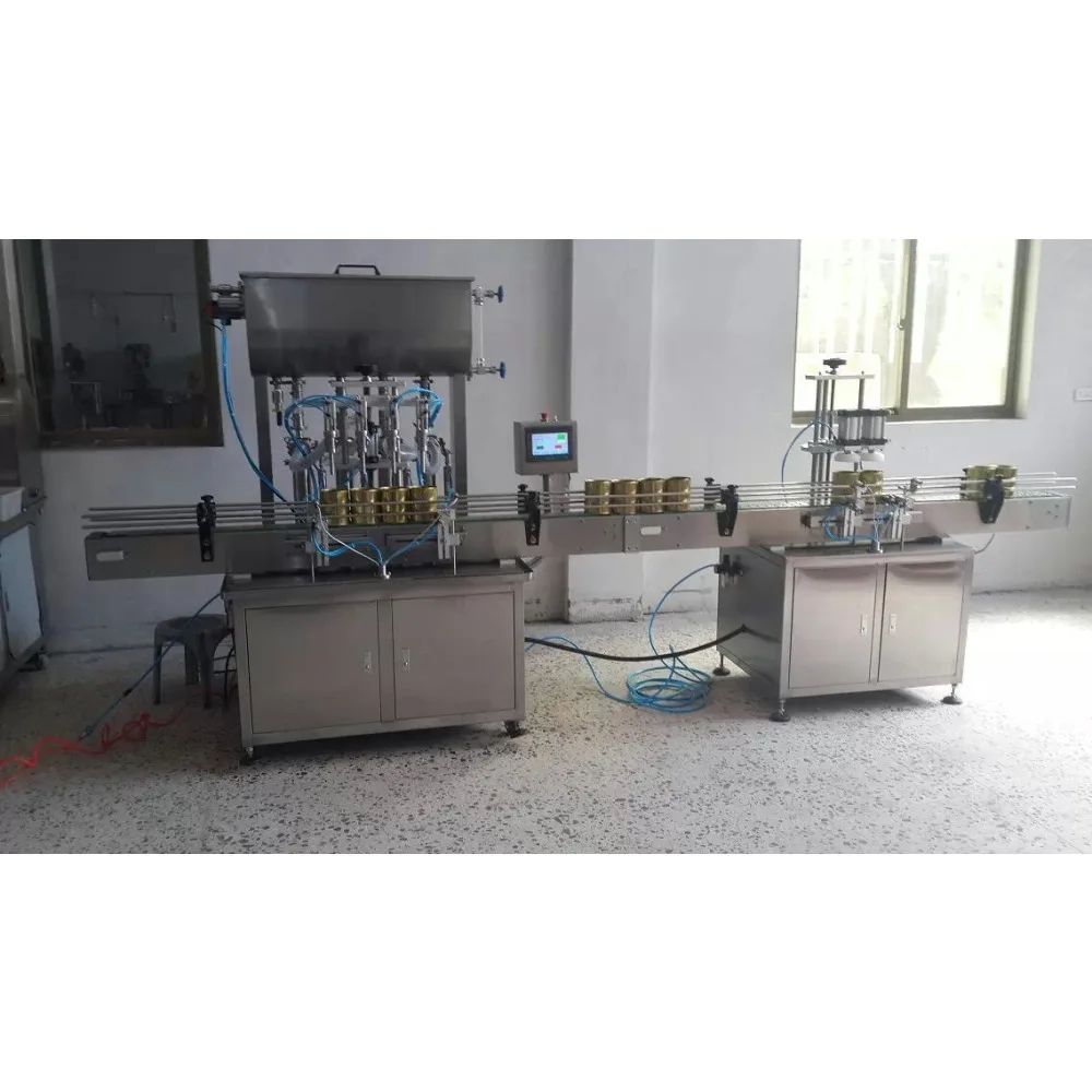 SM-1000-4 Fully Automatic Liquid Detergent Filling Line | Soap, Shampoo, Shower Gel Filler, Capper, Labeler Monoblock