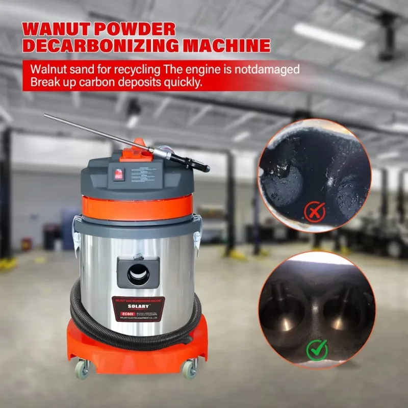 OEM/ODM Walnut Sand Carbon Deposits Cleaning Machine for Car Engine & Combustion Chamber 15L Capacity AC220V