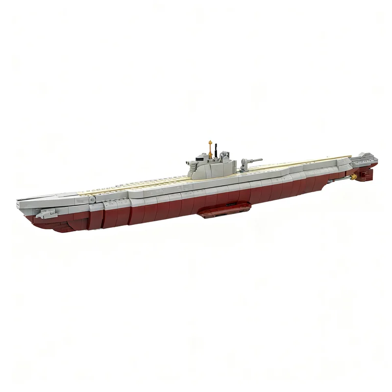 516pcs MOC Boat IJN Submarine I‑56 Model Building Blocks Toy Construction Christmas Gift DIY Assemble Creative Idea Collection