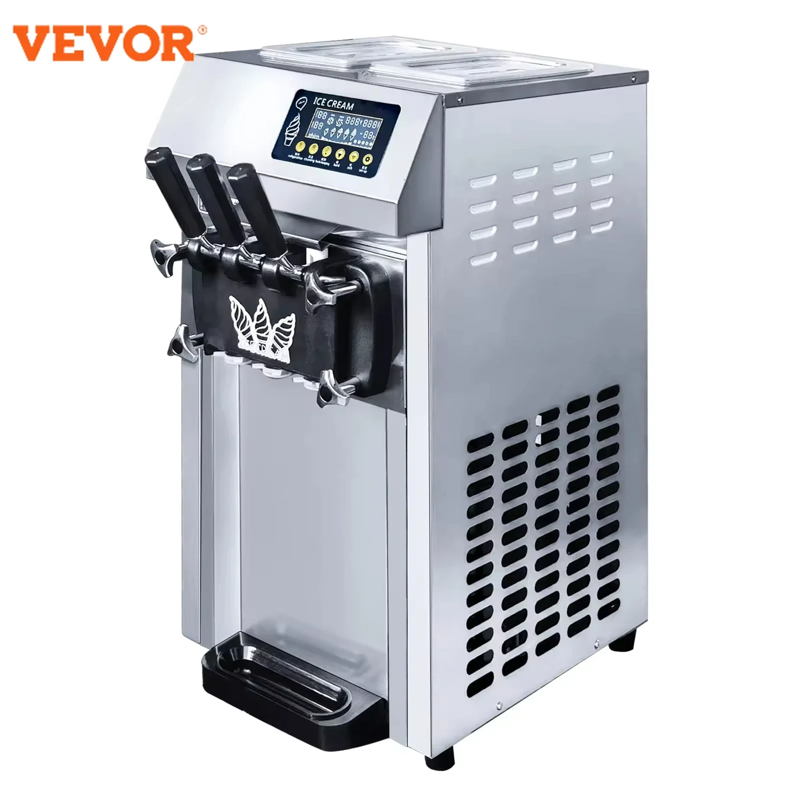 

VEVOR Pre-cooling commercial ice cream maker A126 ice cream machine Soft Serve Machine portable big capacity ice cream machine