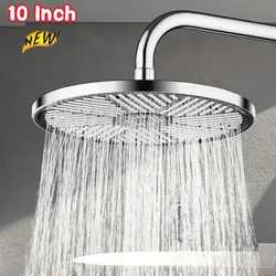 New 10'' High Pressure Big Panel Top Spray Rainfall Shower Head 3 Modes Water Saving Handheld Showerhead anti-leak shower head