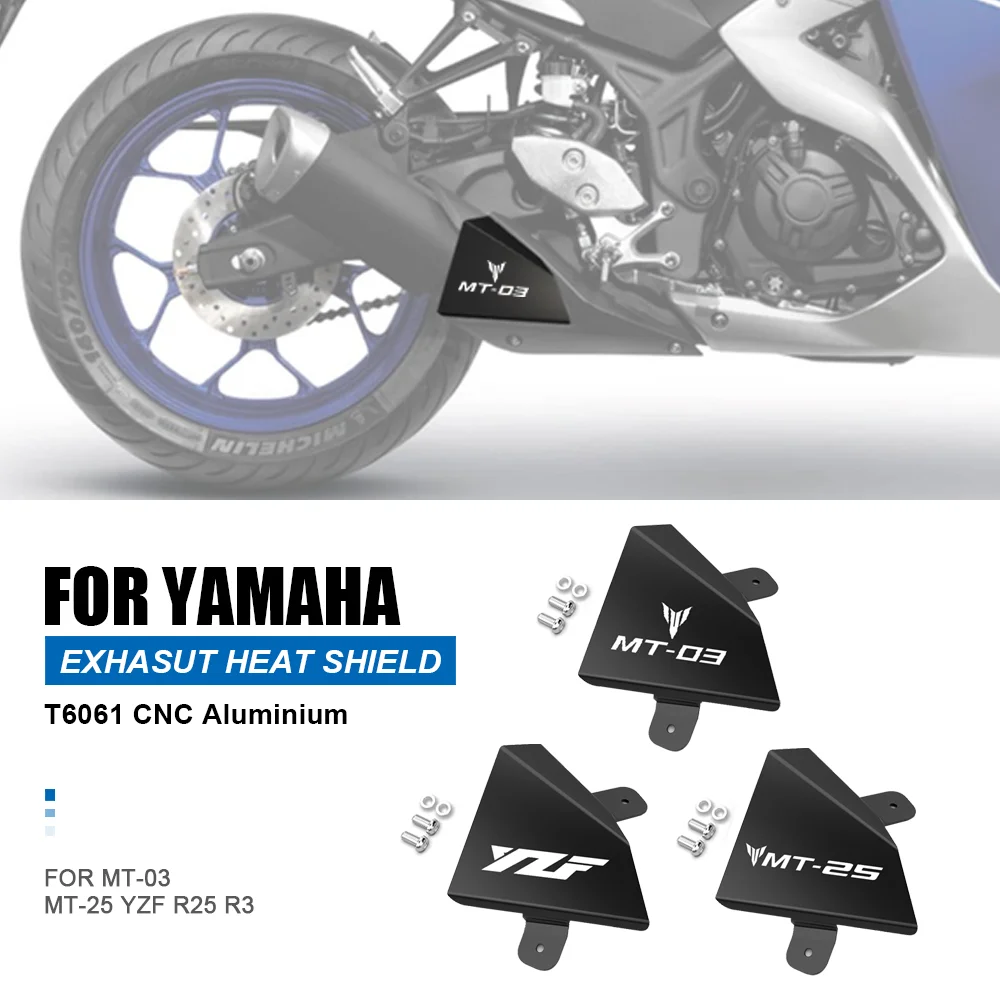 

For Yamaha MT-03 MT-25 MT03 MT25 2016-2020 2021 2022-2023-2024 Motorcycle Exhaust Pipe Mid-Section Protector Cover YZF R25 R3