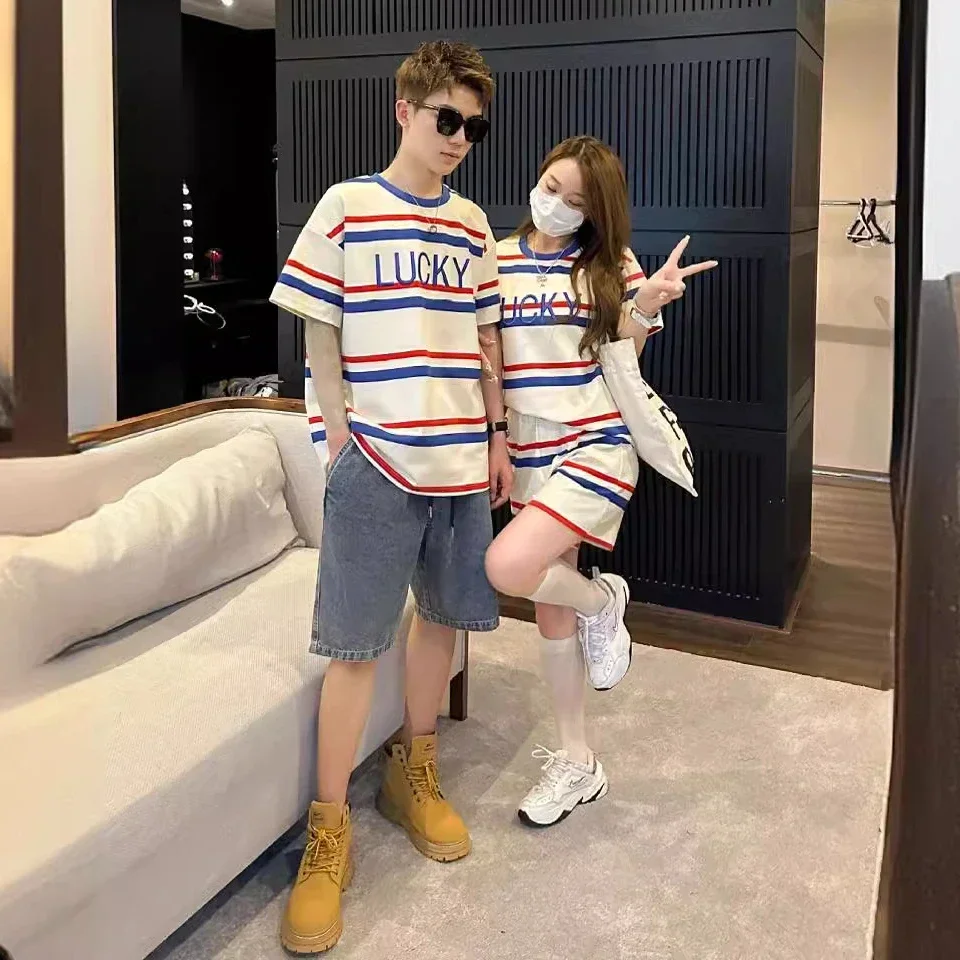 Fashion Family Matching Clothes Father Mother and Son Daughter Clothing Children Two Piece Outfits Sets Newborn One Piece Romper