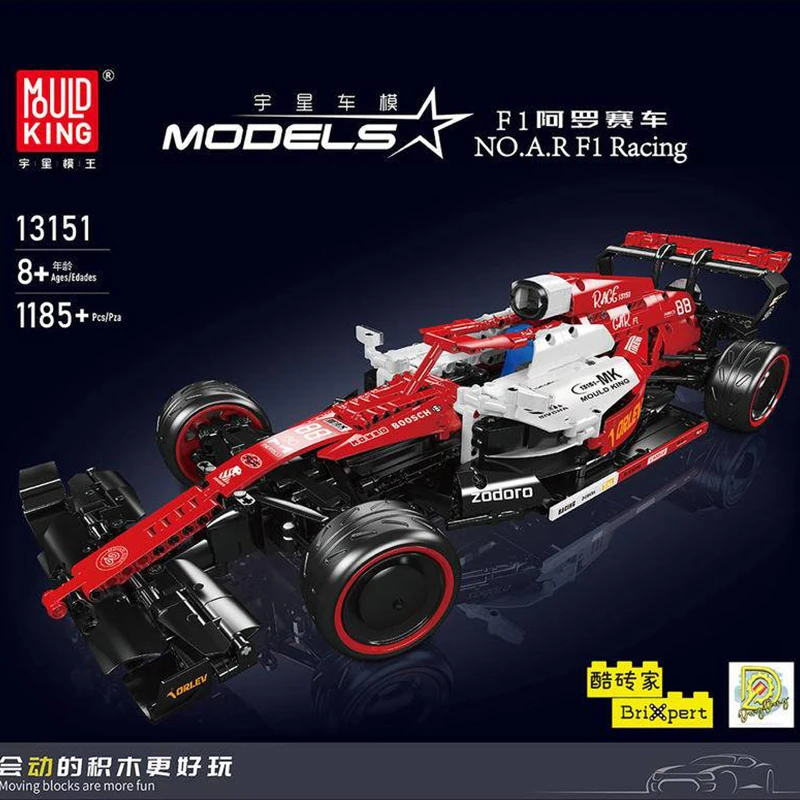 Mould King MOC 13151 F1 Sports Racing Car Moulds High-Tech Assembly Toys Building Blocks Bricks Boys Chrismas Gifts Toys To Kids