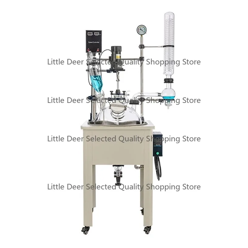 20L Single Layer Glass Reactor Tower Reactor Laboratory Borosilicate Glass Reactor