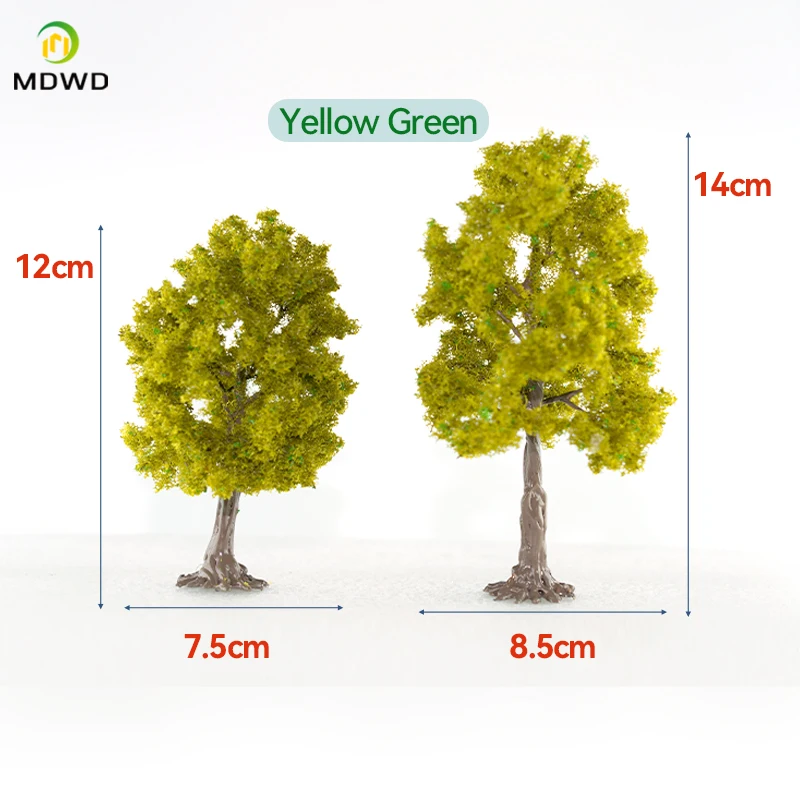 Hot-Selling Big Model Material Wire Tree Model Mountain Sand Table Decoration Diy Model Green Tree Train Railway Railroad Layout