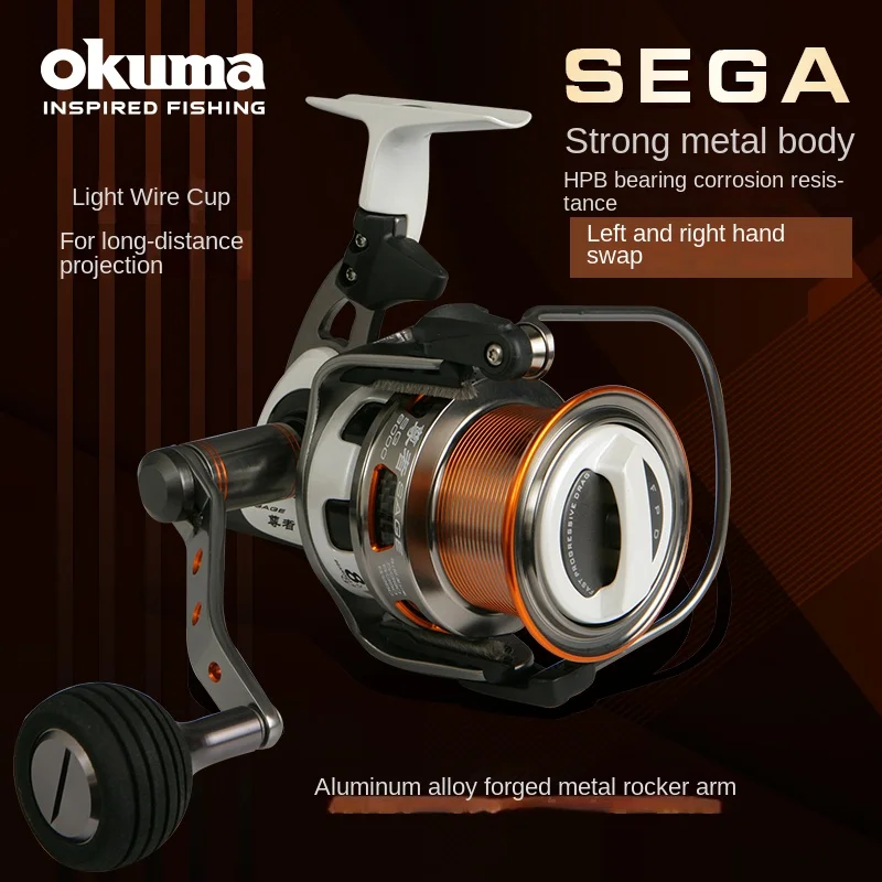 Imagem -02 - Okuma Sega 8000 Surf Longo Elenco Molinete de Pesca