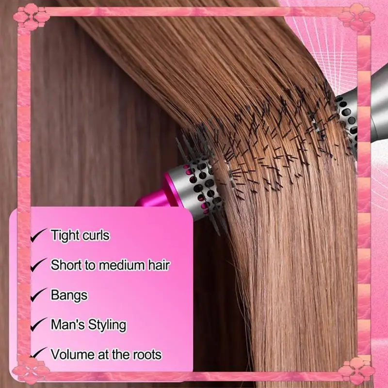 24-Hour Delivery For Dyson Airwrap Compatible Soft Smoothing Brush- Small Round Volumizing Brush, 20MM Smaller Round Brush