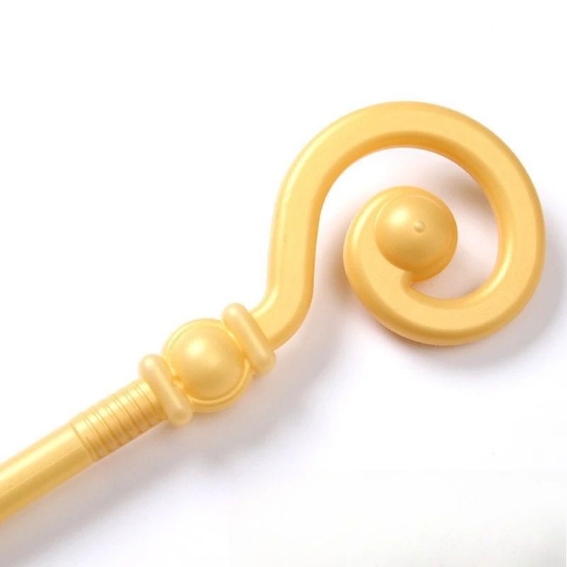 Golden Scepter Pharaoh Cane Costume Christmas Walking Stick Wand Party Detachable Design Cosplay Accessory Prop For Dance