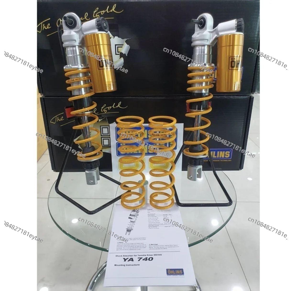 Xmax300 shock absorption modification YA241 rear shock absorption modification ohlins front shock absorption YA740