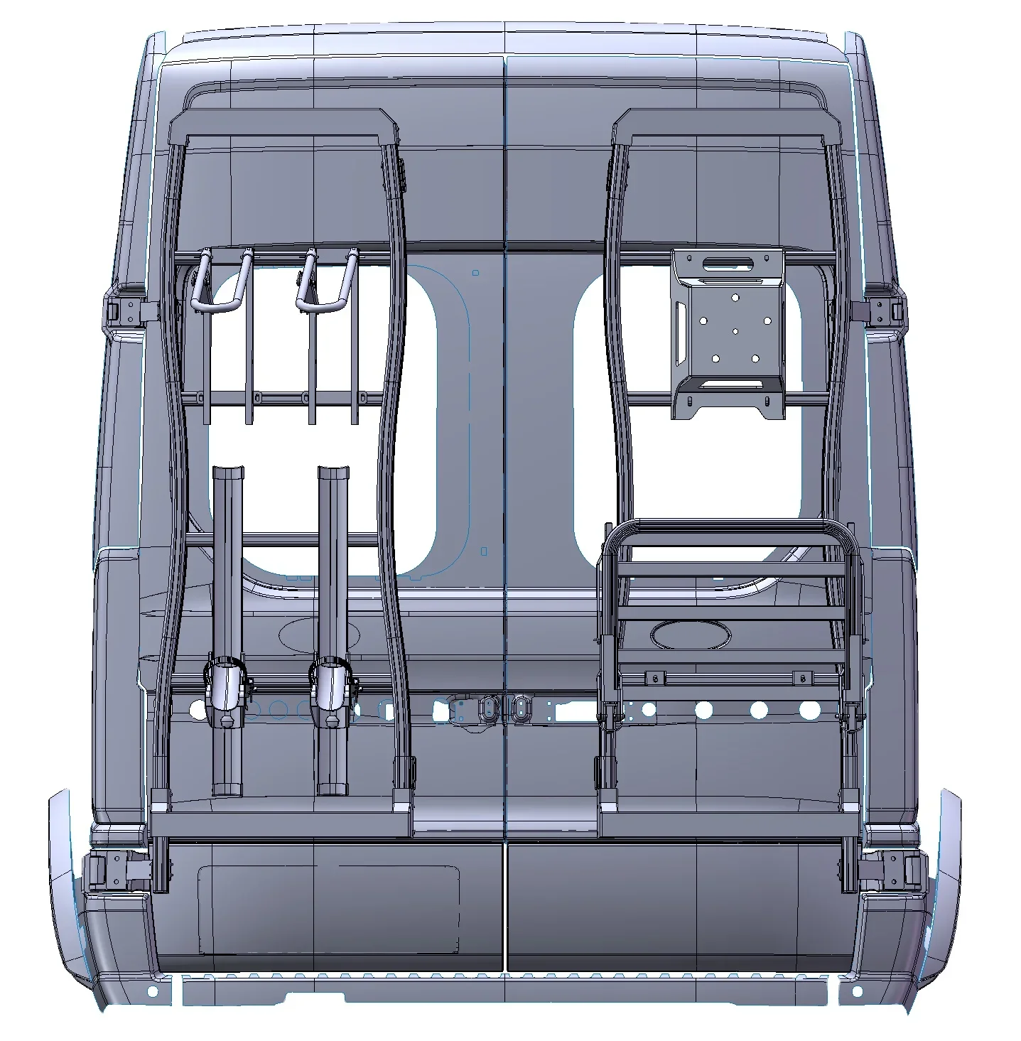 High Quality Caravan Back Rack System for Motorhomes for Luggage and Bike Factory's Best Price Quality RV Parts