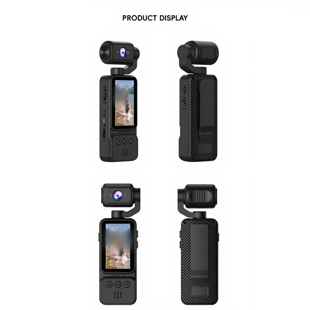 Handheld Vlogging Recorder 4K WiFi HD Pocket Camera Wearing Chest Smart Stabilization & 180° Wide Angle For Travel/outdoor Sport view 6