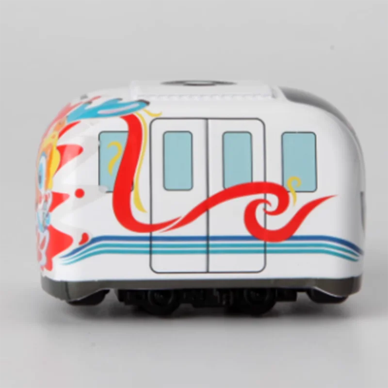 Cerca de 5cm de comprimento Ningbo Rail Transit Dragon Year Especial Q Edição Treno Modelo II Liga Subway Modelo Dragão Presente de Ano Novo para Crianças