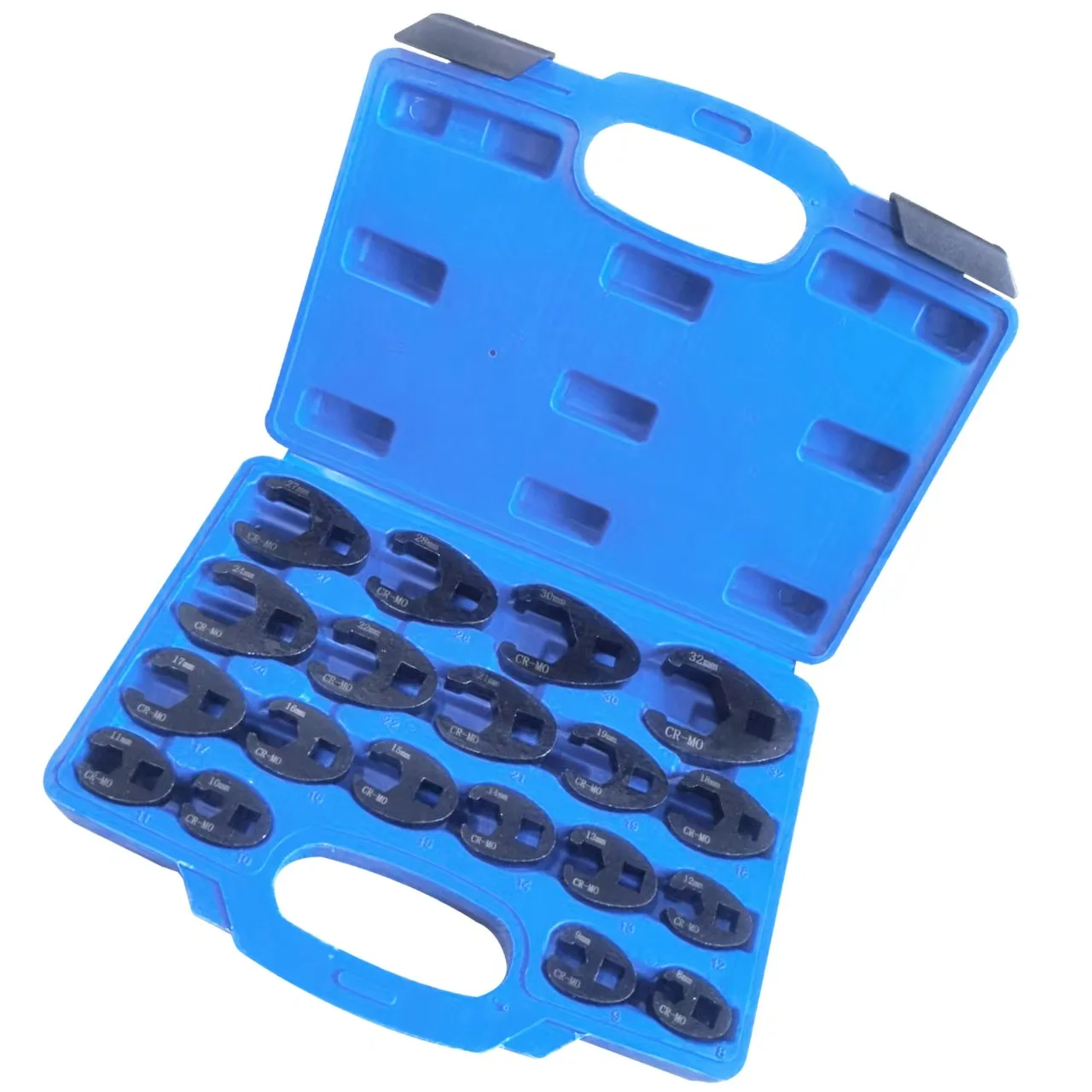 19-Piece Multi-Function Metric Pipe Open End Wrench Set 8 to 32mm Flared Wrench 3/8\
