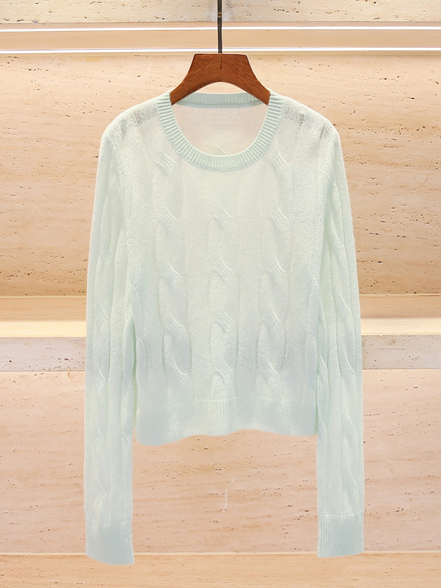 

Casual Style Slim Fit Knitted Sweater Top Women's Premium Spring Summer New Arrival Comfortable round Neck Long Sleeve ...