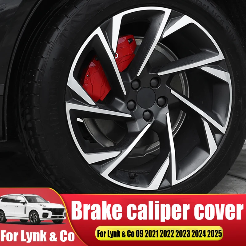 

Brake caliper cover wheel hub aluminum alloy brake caliper protective cover For Lynk & Co 09 2021 2022 2023 2024 2025