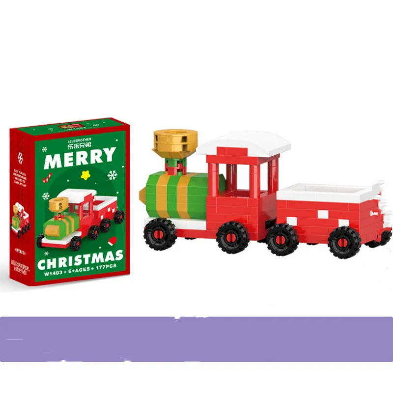 Christmas Advent Surprise Toy Set para crianças, conjuntos de blocos de construção, caixa cega, Papai Noel, decoração, presentes