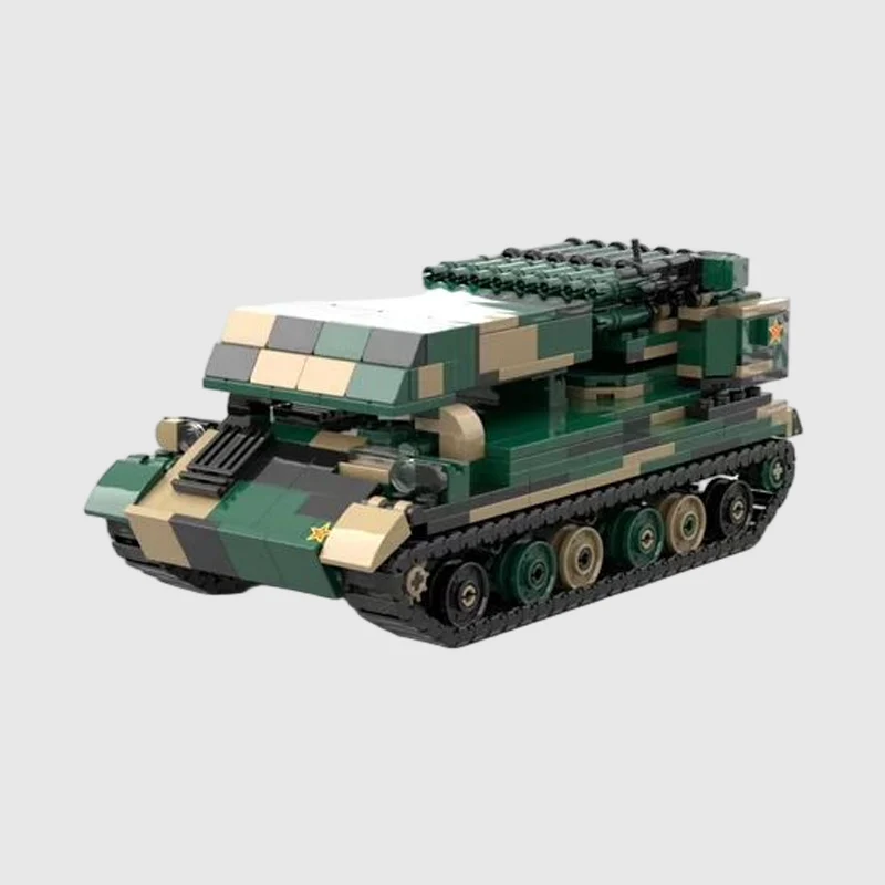 PHZ89 Rocket Launcher Model MOC Building Bricks War Equipment Modular Technology Gifts Holiday Assemble Children Toys Suit