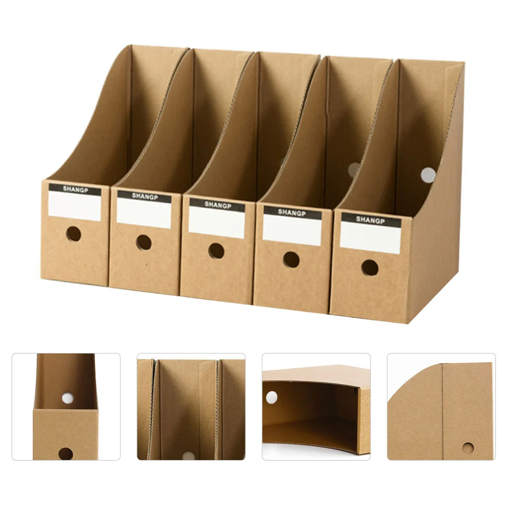 

Desktop File Cabinet Office Book Storage Rack Organizer Students Books Decor Paper Stand Premium Material Document