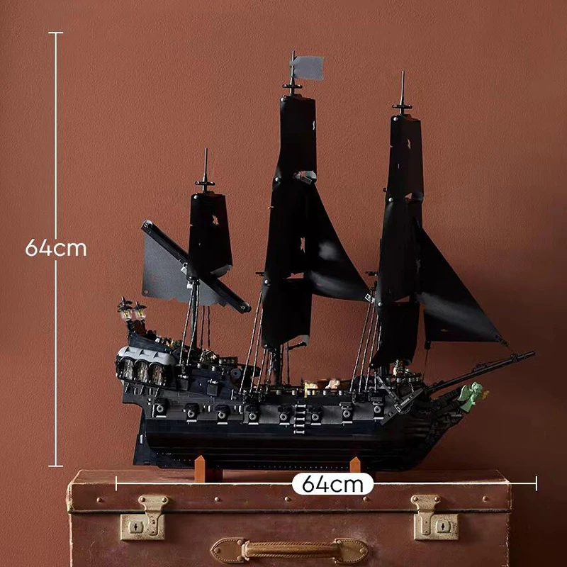 ตัวต่อเรือโจรสลัดนกกระจอกเทศ 2862 ชิ้น ของเล่นแบบประกอบเองสำหรับเด็กและผู้ใหญ่ ของขวัญวันเกิด