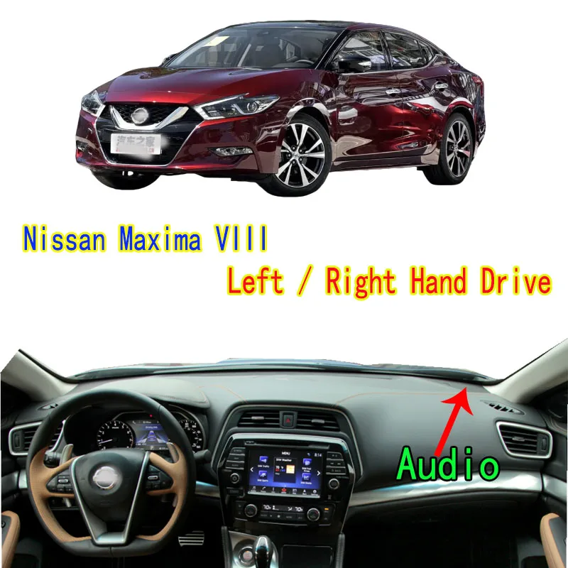

For Nissan Maxima VIII SR A36Z Dashmat Dashboard Cover Instrument Panel Insulation Sunscreen Protective Pad Ornaments