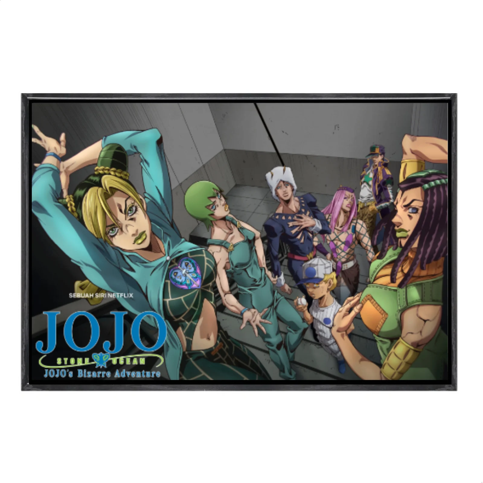 

Japanese Manga Jojo's Bizarre Adventure Multi-Size Canvas Poster Double Framed Wall Art Home Decor Home Decor