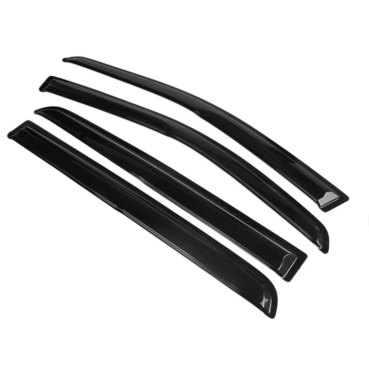 4PCS Car Window Wind Deflectors Tinted For Ford Ranger Dual Cab 2012-2021 Shelters Window Visor Rain Guard Vent Sun Shade