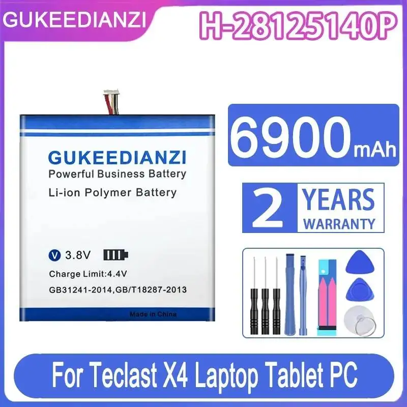 

Аккумулятор для планшета Teclast X4, 7-контактный разъем H-28125140P, 6900 мАч, долговечный