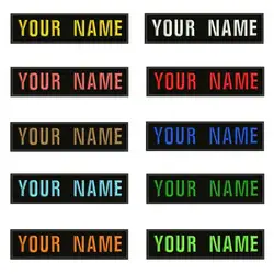Parche bordado nombre personalizado termo adhesivo para ropa