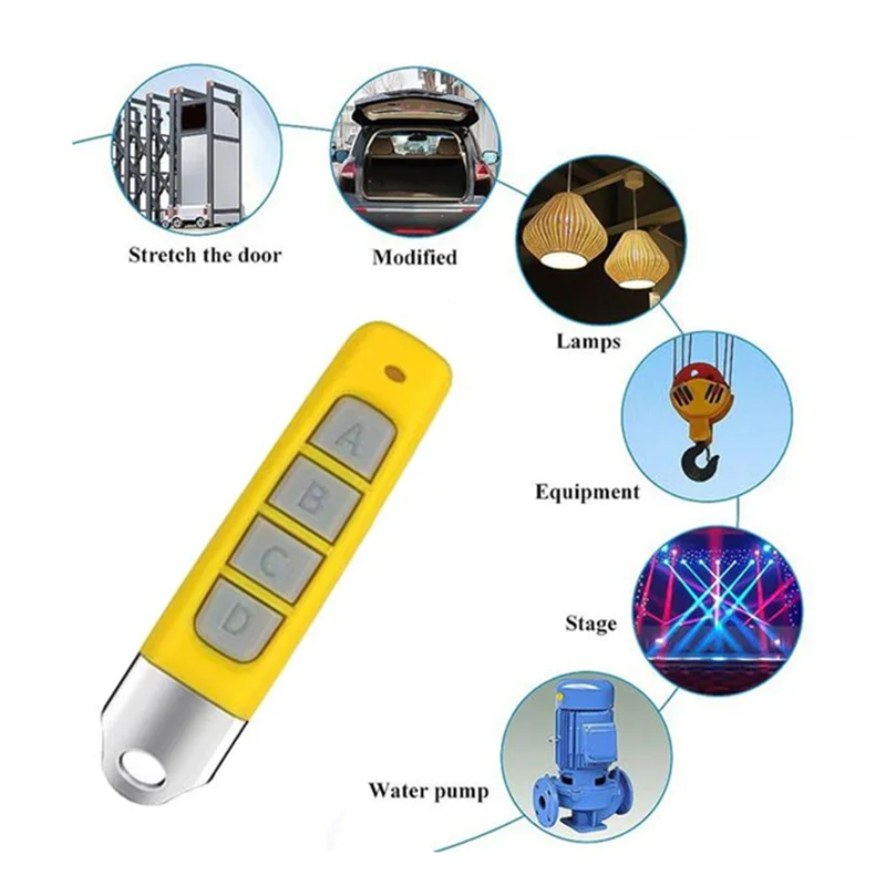 For Garage Door Gate System Universal For 10Pcs 433Mhz Remote Control Wireless Duplicator Compact Compatibility