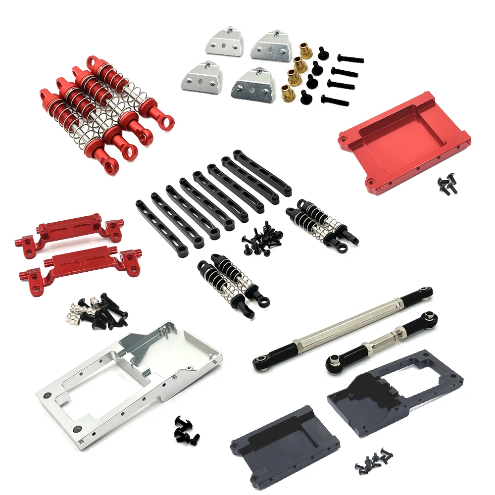 Remote Control Car Accessories Metal Upgrade Shock Absorber Tail Plate Tail Beam Suitable For 1/12 MN168 Modification Parts