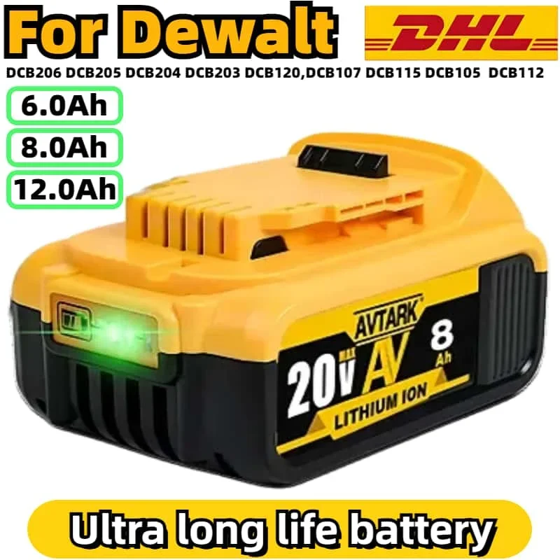 

For DeWalt DCB180 20V Rechargeable power tools Battery,for Dewalt DCF887 DCG405 DCF880 DCD791 DCF922 Li-ion Battery Replacement